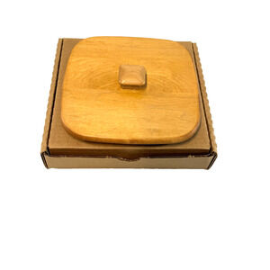 Longaberger WoodCraft Lid in Classic 7" Measuring Basket 53911 New